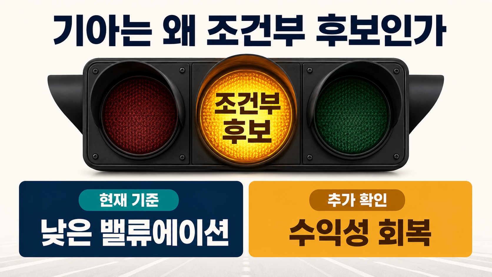 코스피 실적 좋은 저평가주 2026, 키움증권·KB금융·삼성전자 점검 기준 - 기아는 왜 조건부 후보인가 핵심 내용을 정리한 정보형 이미지
