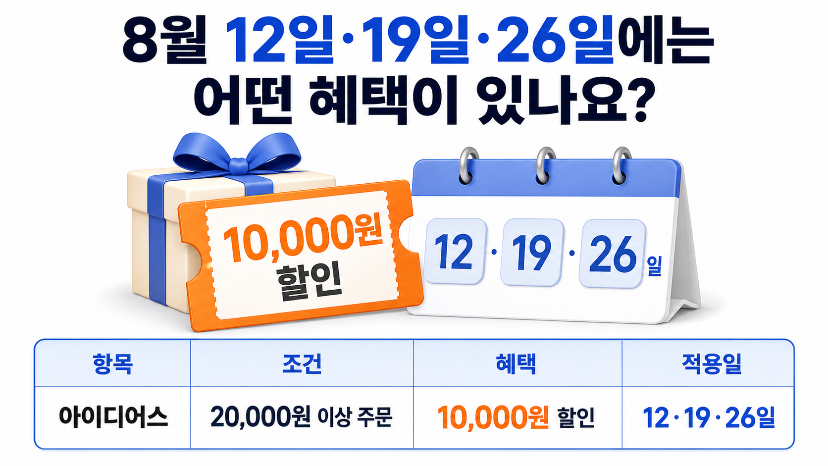 2026년 8월 SKT T멤버십 혜택 일정, 대상 고객과 쿠폰 사용기한 - 8월 12일·19일·26일에는 어떤 혜택이 있나요? 핵심 내용을 정리한 정보형 이미지