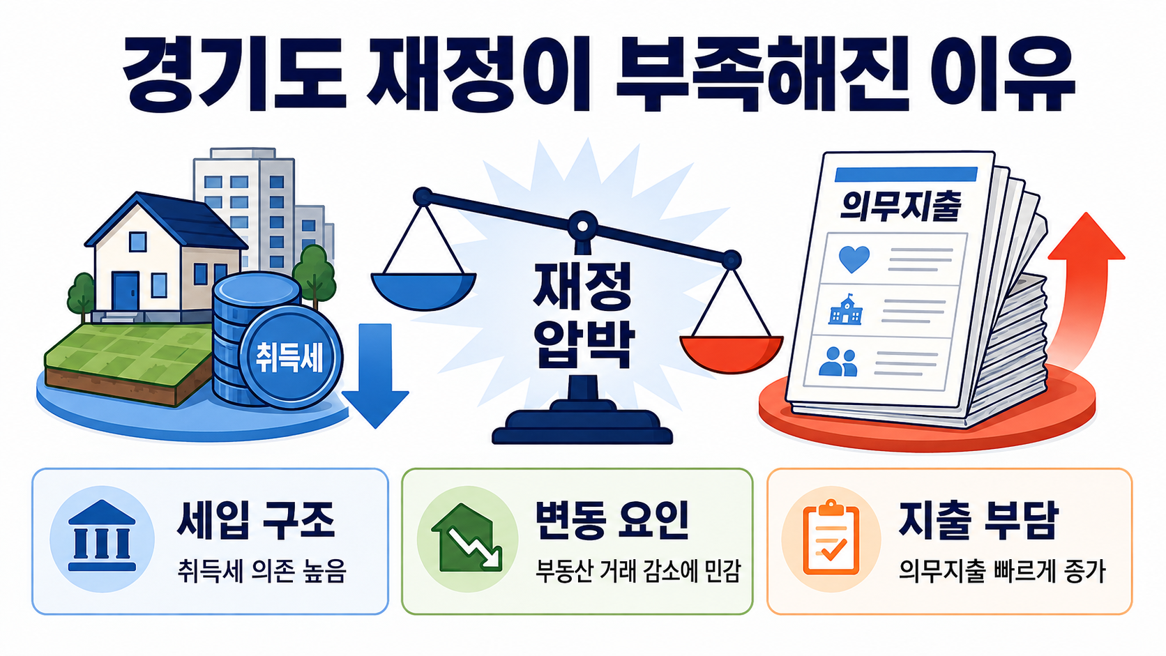 경기도 부도설 사실인가? 7,700억 감액추경의 정확한 뜻 - 경기도 재정이 부족해진 이유 핵심 내용을 정리한 정보형 이미지