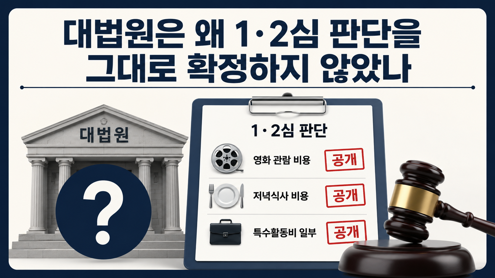 윤석열 특활비 공개 소송 왜 뒤집혔나…대통령기록관 이관의 의미 - 이번 판결이 ‘특활비 비공개 확정’을 뜻하는 것은 아니다 핵심 내용을 정리한 정보형 이미지