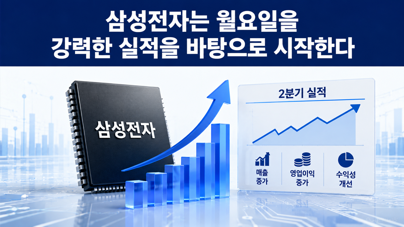 Samsung Electronics and SK hynix on August 10: Why the Two Chip Stocks Could Move Differently - Samsung Electronics enters Monday with strong earnings behind it 핵심 내용을 정리한 정보형 이미지