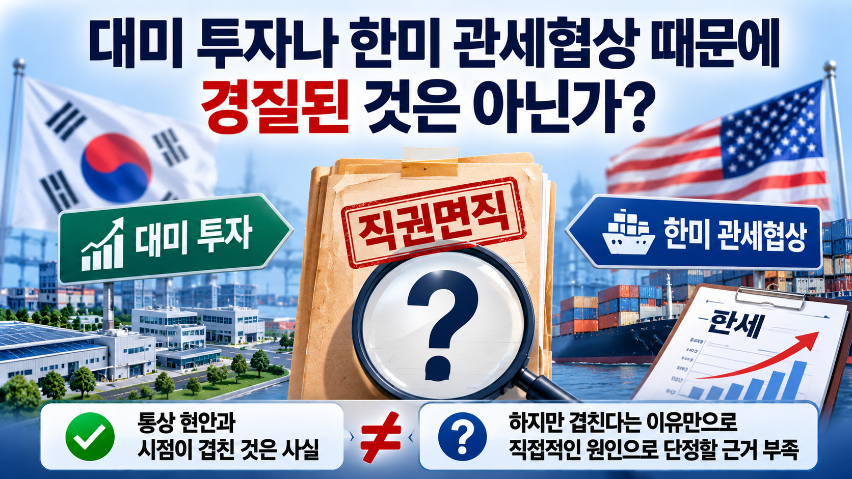 여한구 통상교섭본부장 직권면직, 이유는 미공개…후임 공석이 더 중요한 이유 - 대미 투자나 한미 관세협상 때문에 경질된 것은 아닌가 핵심 내용을 정리한 정보형 이미지