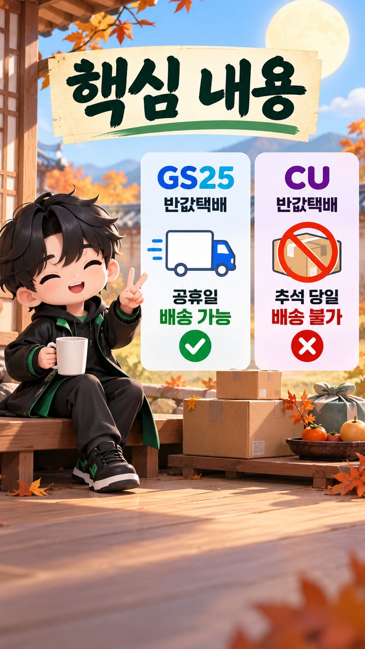 2026년 추석 연휴는 9월 24일부터 27일까지다 - 핵심 내용 핵심 내용을 정리한 정보형 이미지