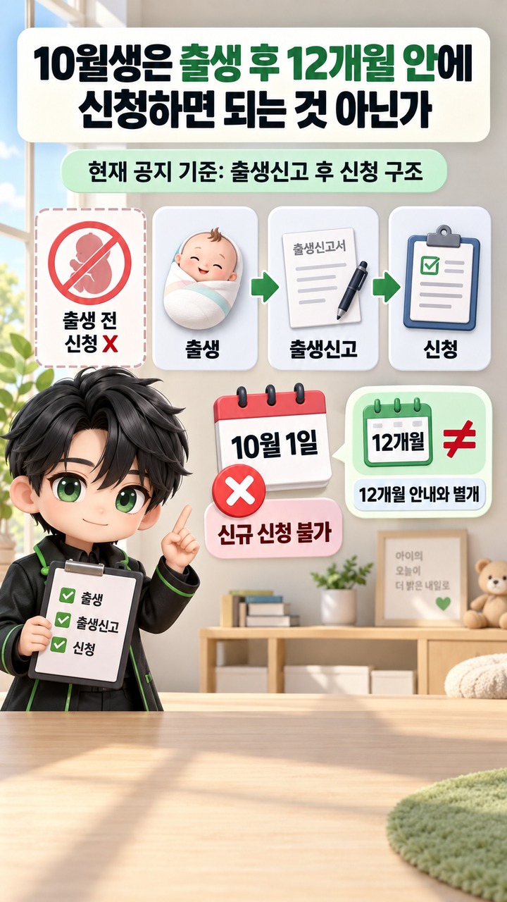 경기도 산후조리비 9월 30일 마감, 10월생은 왜 신청할 수 없나# 경기도 산후조리비 9월 30일 마감, 10월생은 왜 신청할 수 없나 - 10월생은 출생 후 12개월 안에 신청하면 되는 것 아닌가 핵심 내용을 정리한 정보형 이미지