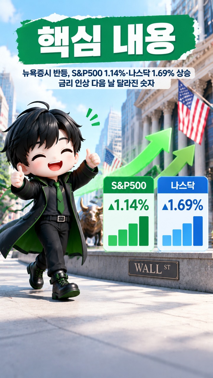 S&P500과 나스닥은 어디까지 올랐나 - 핵심 내용 핵심 내용을 정리한 정보형 이미지