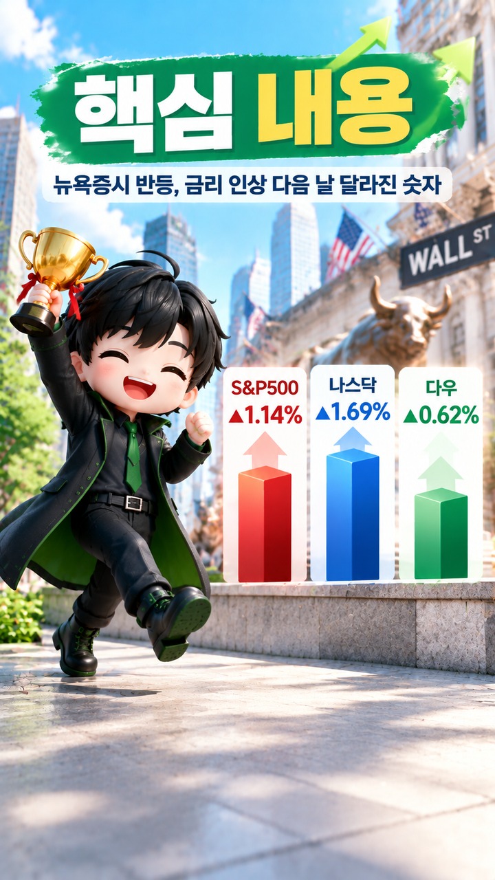 S&P500과 나스닥은 어디까지 올랐나 - 핵심 내용 핵심 내용을 정리한 정보형 이미지