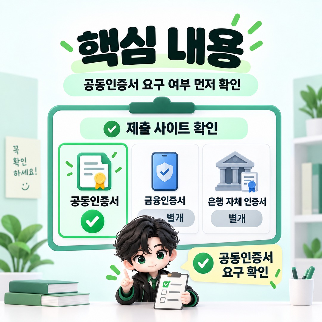 공인인증서 발급 방법, 2026년 공동인증서 발급부터 스마트폰 복사까지 - 핵심 내용 핵심 내용을 정리한 정보형 이미지