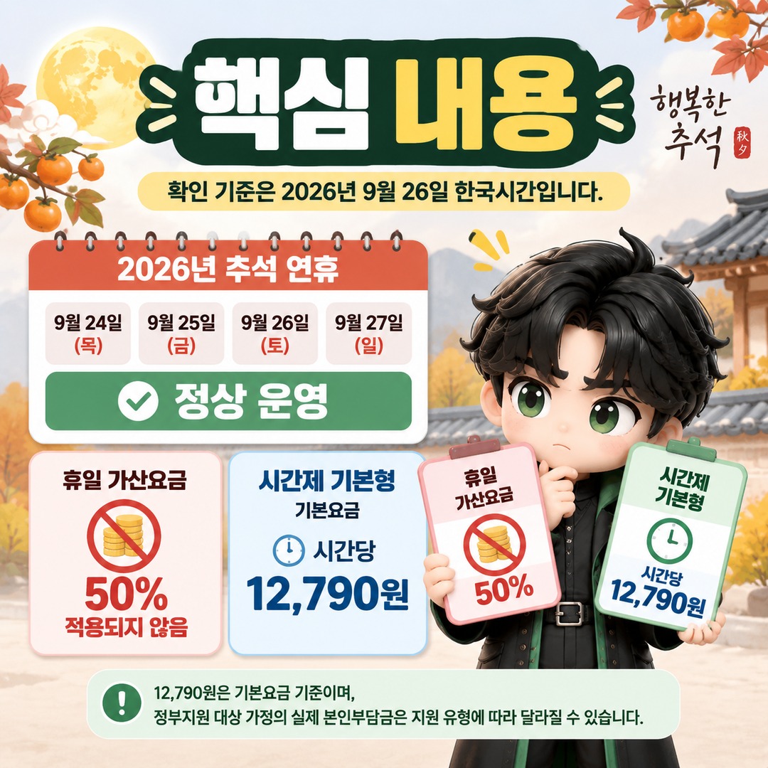 확인 기준은 **2026년 9월 26일** 한국시간입니다. - 핵심 내용 핵심 내용을 정리한 정보형 이미지