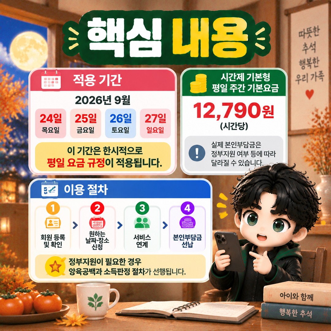 확인 기준은 **2026년 9월 26일** 한국시간입니다. - 핵심 내용 핵심 내용을 정리한 정보형 이미지