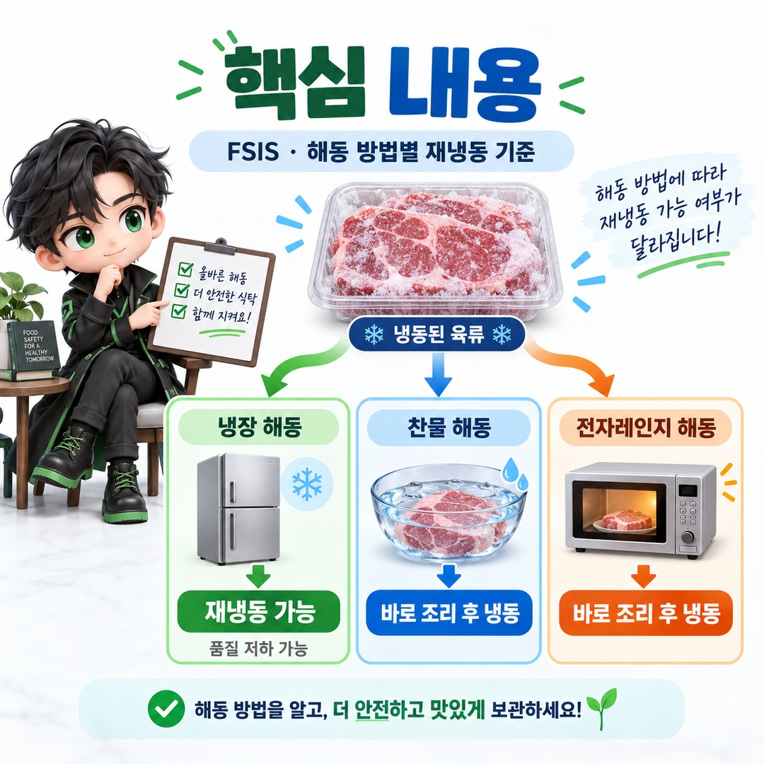 FSIS - 핵심 내용 핵심 내용을 정리한 정보형 이미지