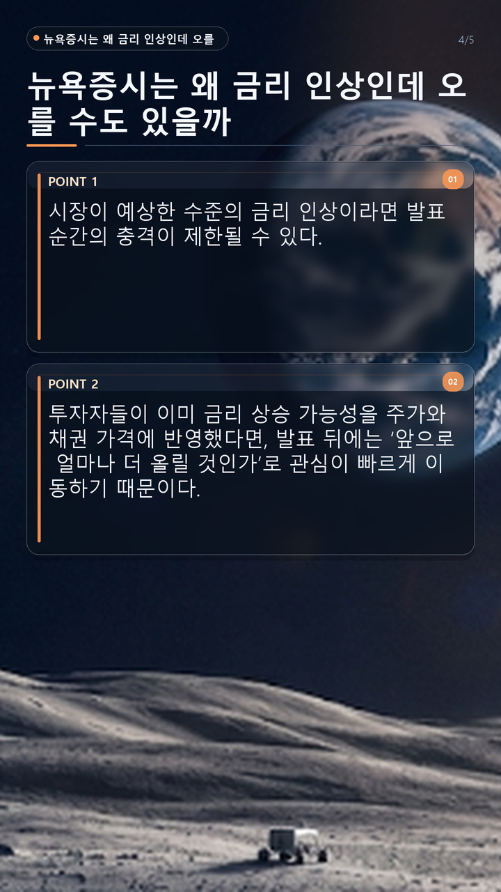 금리 인상 발표 시 뉴욕증시·비트코인 전망# 금리 인상 발표 시 뉴욕증시·비트코인 전망, 0.25%p보다 더 중요한 건 다음 인상 신호 - 뉴욕증시는 왜 금리 인상인데 오를 수도 있을까 핵심 내용을 정리한 정보형 이미지