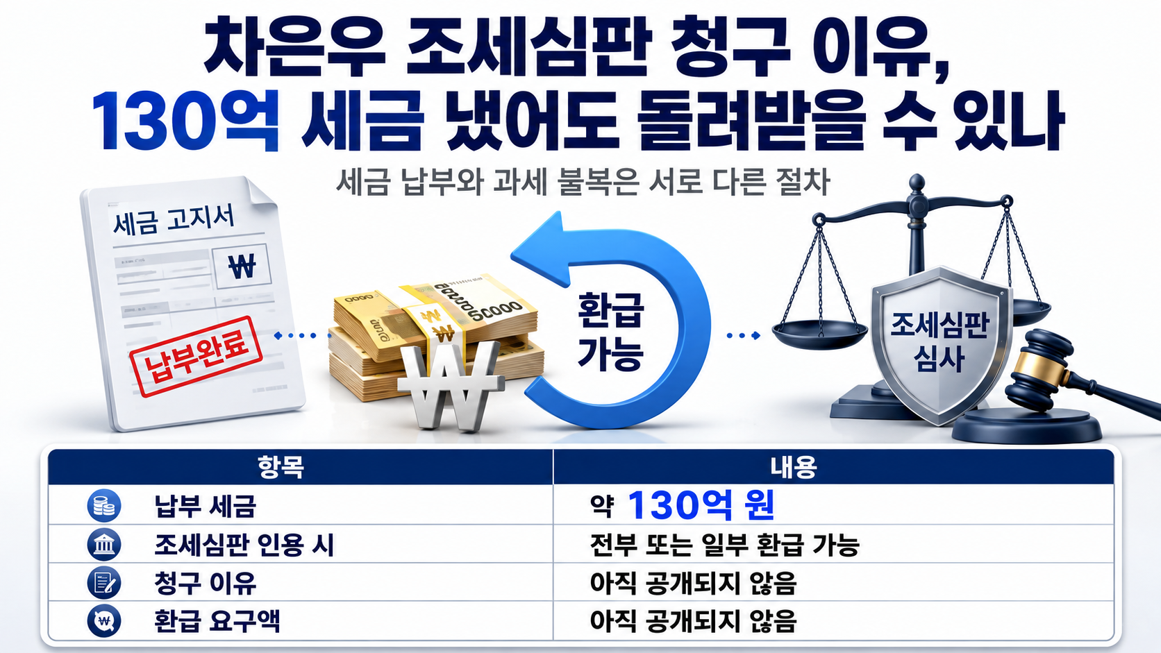 차은우 조세심판 청구 이유, 130억 세금 냈어도 돌려받을 수 있나