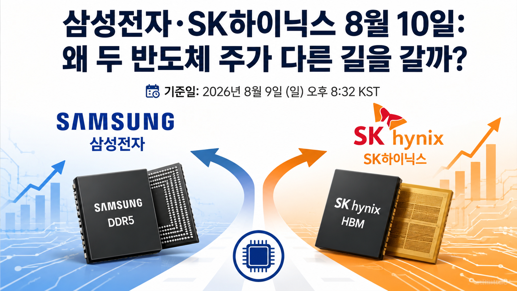 Samsung Electronics and SK hynix on August 10: Why the Two Chip Stocks Could Move Differently