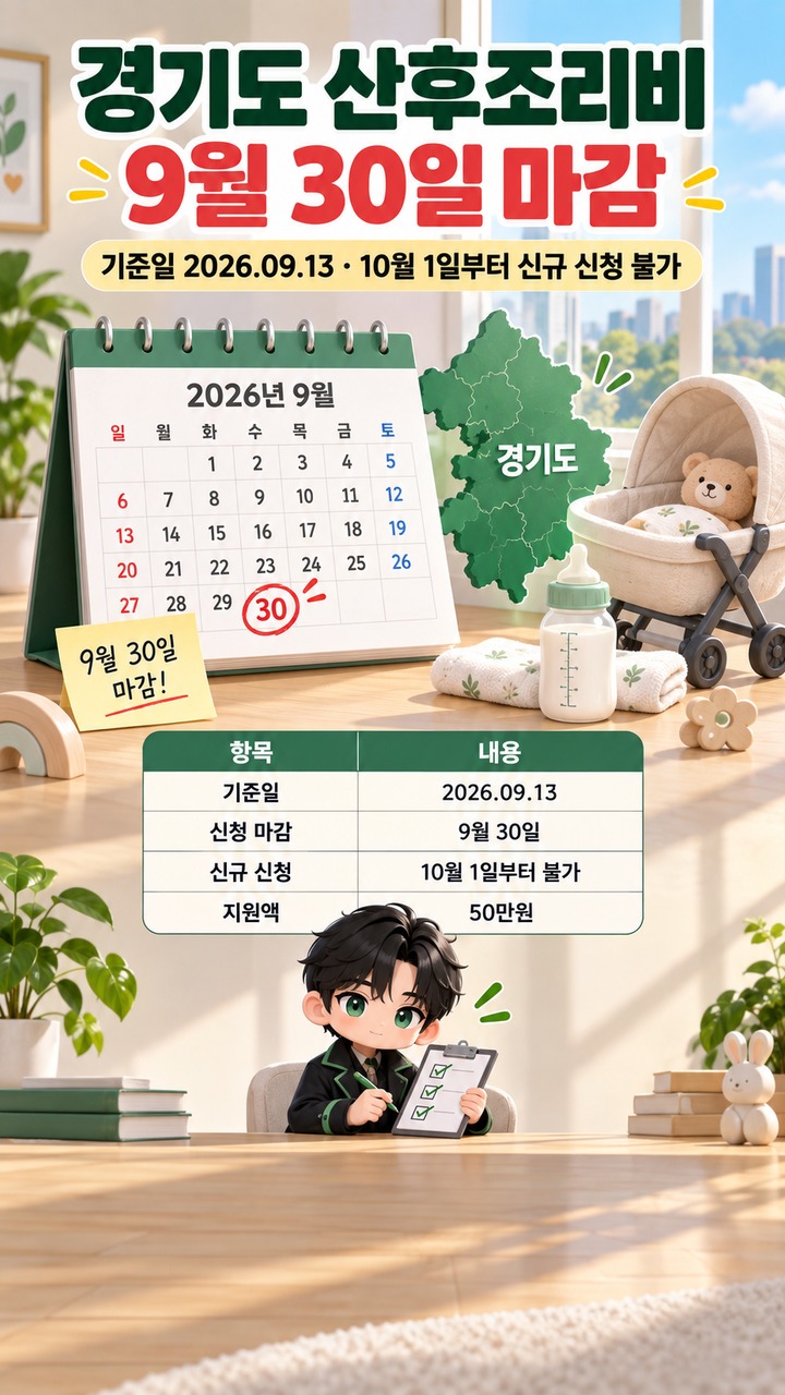 경기도 산후조리비 9월 30일 마감, 10월생은 왜 신청할 수 없나# 경기도 산후조리비 9월 30일 마감, 10월생은 왜 신청할 수 없나