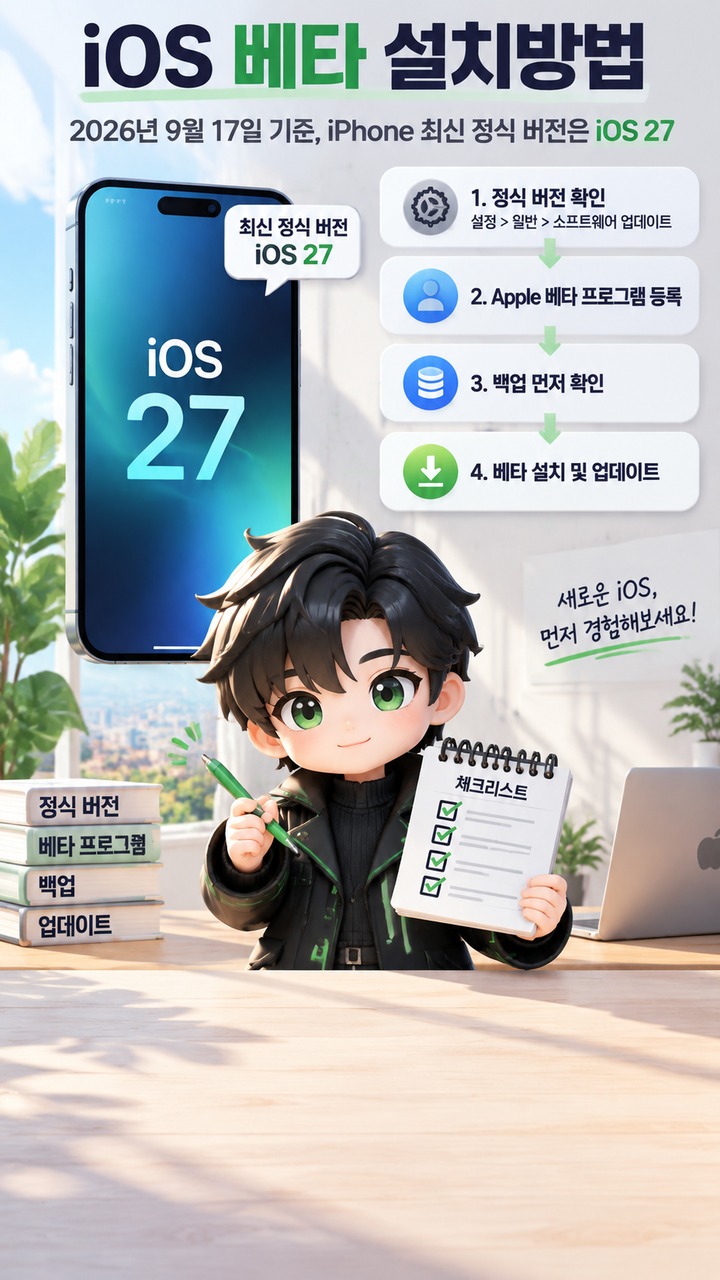 iOS 베타 설치방법, 아이폰 설정에서 설치하는 순서와 베타 업데이트가 안 보일 때